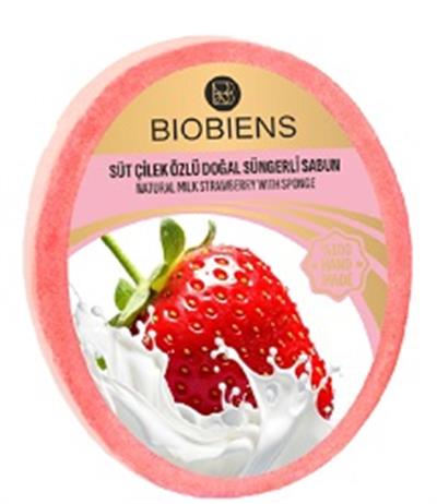 Biobiens 130gr Süngerli Sabun Çilek