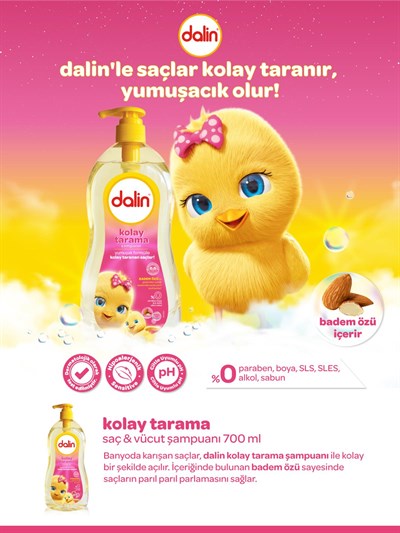Dalin Bebe Şampuan 700ml Kolay Tarama Badem