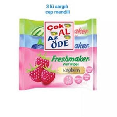 Freshmaker Islak Cep Mendil 3lü Meyveli