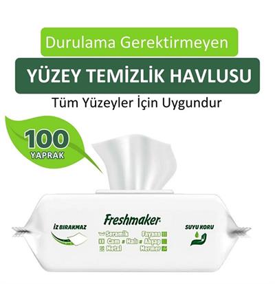 Freshmaker Yüzey Temizlik Havlusu Kapaklı 100lü