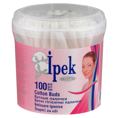 İpek Kulak Çubuk Yuvarlak 100lü