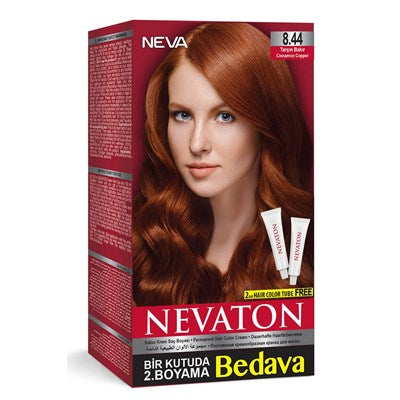 Nevaton Saç Boya Set Tarçın Bakır 8.44