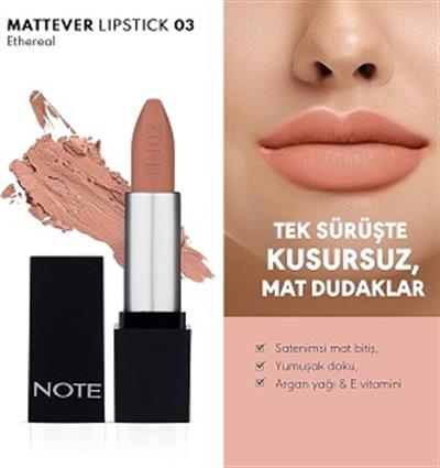 Note Mattever Lipstick Ruj No-03