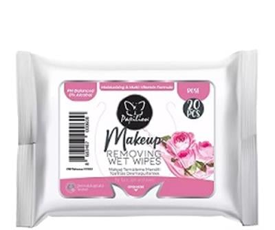 Papilon Makyaj temizleme Mendili Rose
