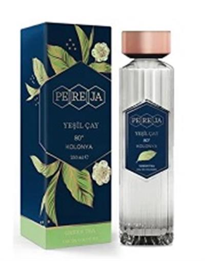 Pereja Kolonya Cam Şişe Yeşil Çay 250ml