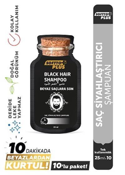 Softto Plus Şampuan Black 10lu 25ml