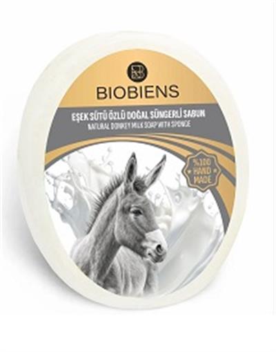 Biobiens 130gr Süngerli Sabun Eşek Sütü