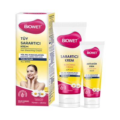 Biowet Tüy Sarartıcı Krem 70+35ml Tüm Cilt