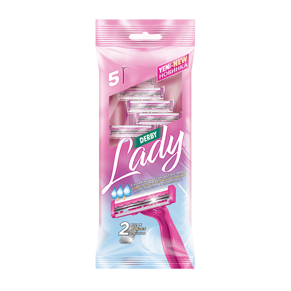 Derby Lady 2 Bıçaklı Poşet 5li