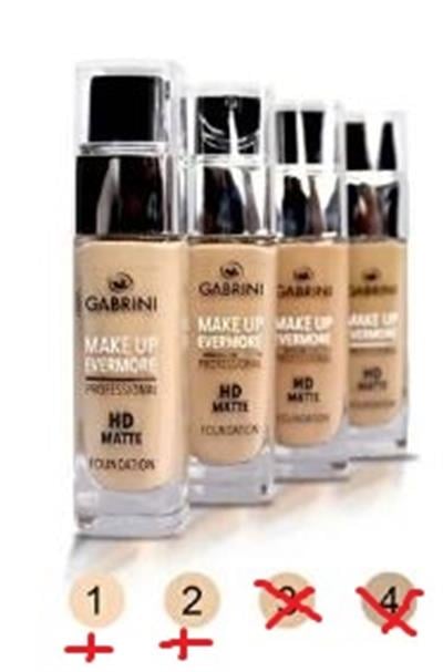 Gabrini Hd Matte Foundatıon NO*01*02