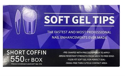 Gold Pretty Soft Gel Tips 550Lİ V-2058