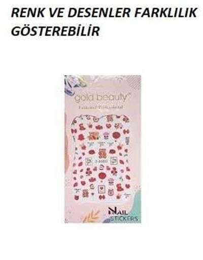 Gold Tırnak Desenli Sticker** Karma