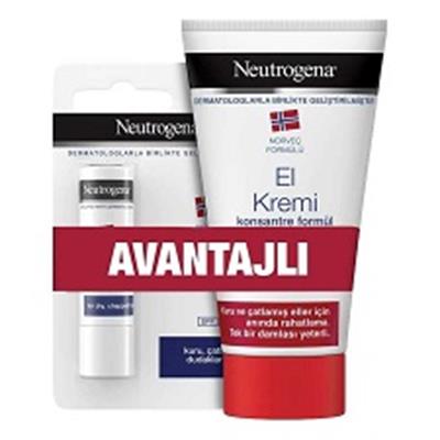 Neutrogena El Kremi Parfümsüz 75ml + Dudak Kremi