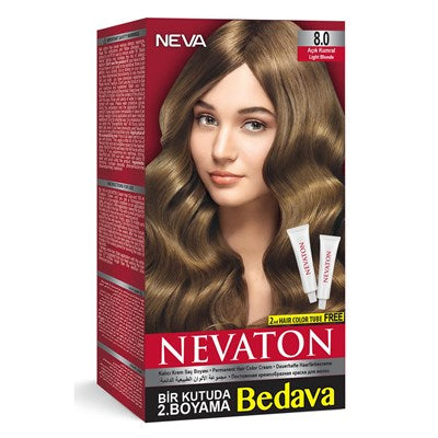 Nevaton Saç Boya Set Açık Kumral 8.0