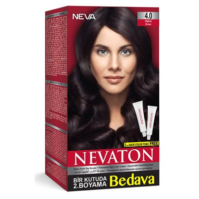 Nevaton Saç Boya Set Kahve 4.0