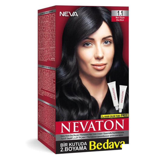 Nevaton Saç Boya Set Mavi Siyah 1.1