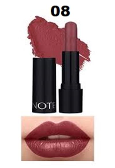 Note Deep Impact Lipstick Ruj 08 Kremsi Dokulu Yarı Parlak Ruj - Kırmızı Sophisticate Burgundy