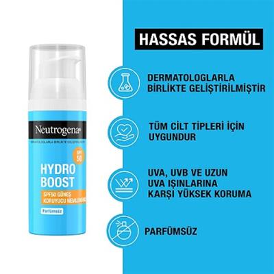 NT Hydro Boost Spf50 Güneş Koruyucu Nemlendirici 50 ml