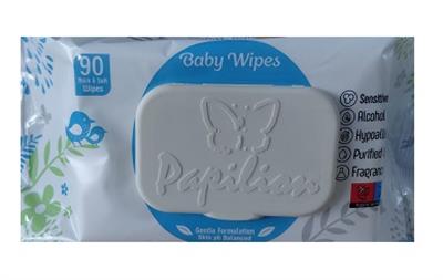 Papilon Islak Havlu Bebek 90Lı