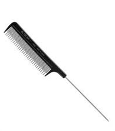 Poınt Euro Stil Metal Özel İğneli Saplı Tarak 21,5 cm**001468