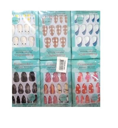 Point Takma Tırnak 12Lİ Desenli No:890