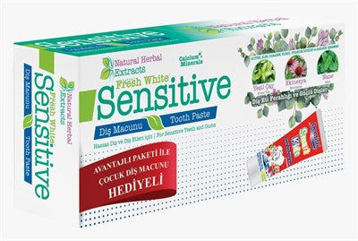 Sensitive Diş Macunu 75ml Nane+75ml Cocuk Macunu