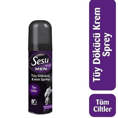 Sesu Tüy Dökücü Sprey Krem Men