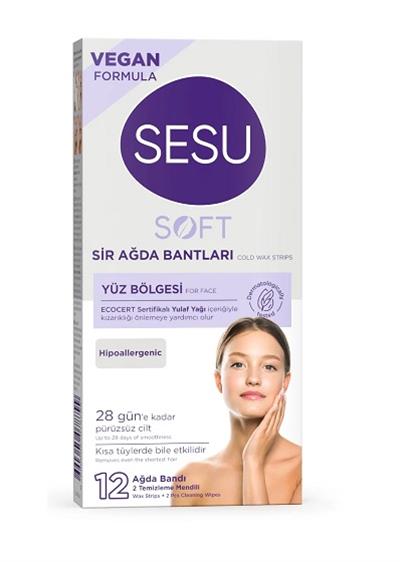Sesu Yüz Ağda Bandı Soft 12li