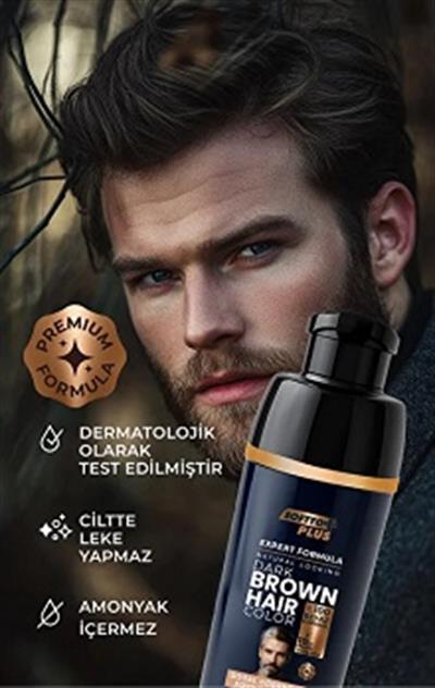 Softto Plus Şampuan Dark Brown Men 400ML