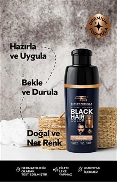 Softto Plus Şampuan Expert Black Men 400ML