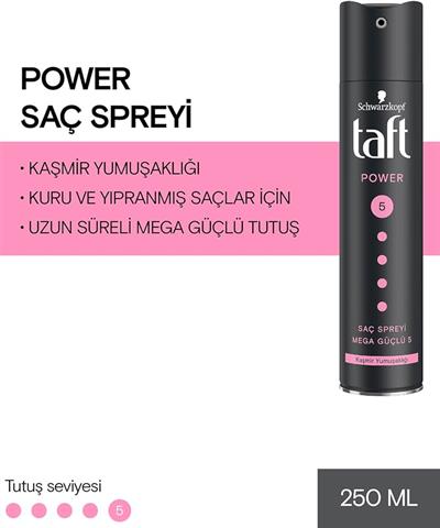 Taft Saç Sprey Power Kaşmir 250ml