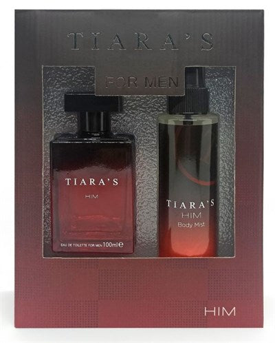 Tiaras Set EDT 100+Bady Mist Him